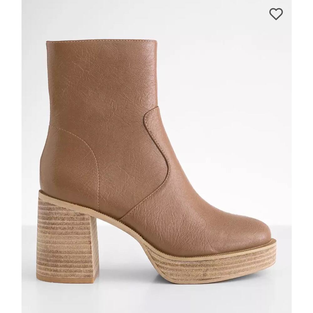 Oasis Society Chunky Heeled Ankle Boot‎ Size 8.5
